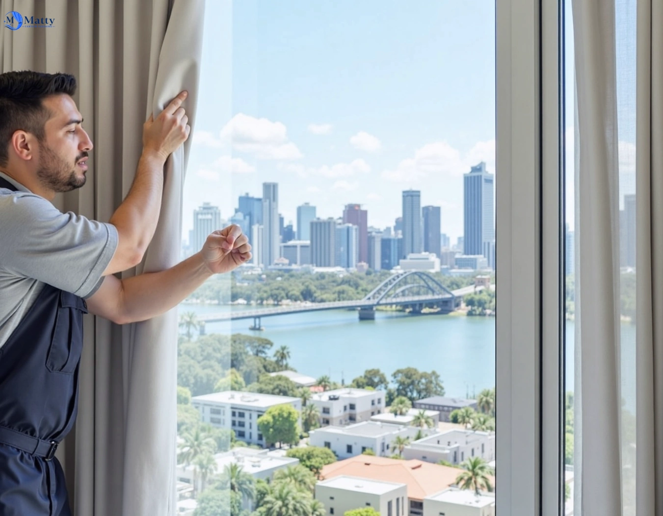 Professional curtain steam cleaning service drumcondra-vic QLD by Matty Curtain Cleaning